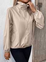 Ivy Lane Pocketed Zip Up Long Sleeve Jacket