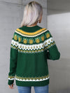 Retro Style Round Neck Long Sleeve Sweater