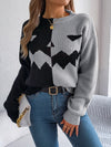 Halloween Round Neck Long Sleeve Sweater