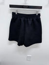 Jacquard Black Knit Shorts