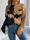 Halloween Round Neck Long Sleeve Sweater