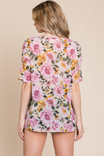 Floral Round Neck T-Shirt