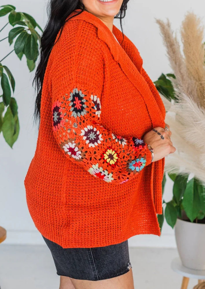 Crochet Sleeve Cardigan