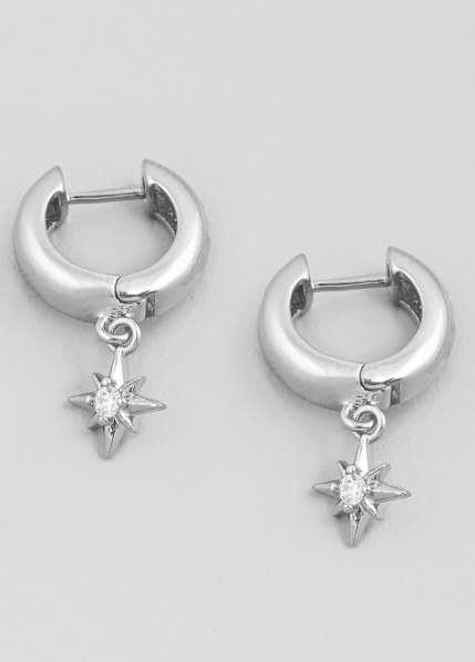 Mini North Star Huggies-180 Jewelry-Earrings, Huggie Earrings, Max Retail, Mini North Star Huggies, Star Huggies-[option4]-[option5]-[option6]-Womens-USA-Clothing-Boutique-Shop-Online-Clothes Minded