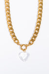 WBS Acrylic Heart Pendant Curb Chain Necklace-Necklace-H&S, Ship From Overseas, Shipping Delay 09/29/2023 - 10/04/2023-Gold-One Size-[option4]-[option5]-[option6]-Womens-USA-Clothing-Boutique-Shop-Online-Clothes Minded