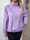 Ivy Lane Pocketed Zip Up Long Sleeve Jacket