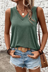 V-Neck Wide Strap Tank