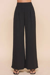 Classic Pleated Black Pants