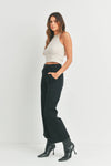 Cargo Pocket Wide Leg Jeans