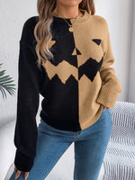 Halloween Round Neck Long Sleeve Sweater