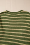 Striped Round Neck Dropped Shoulder Sweater