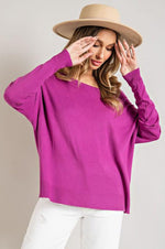 Orchid Wide Neck Sweater-Tops-Max Retail, Orchid Sweater, Orchid Wide Neck Sweater, sale, Sale Top, v-day, Wide Neck Sweater-M/L-[option4]-[option5]-[option6]-Womens-USA-Clothing-Boutique-Shop-Online-Clothes Minded