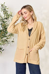 Button Up Long Sleeve Cardigan